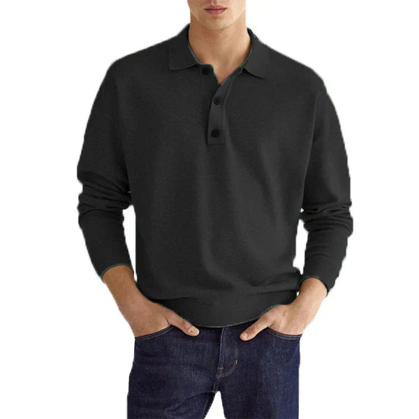 Burlane Long Sleeve Polo Shirt Casual