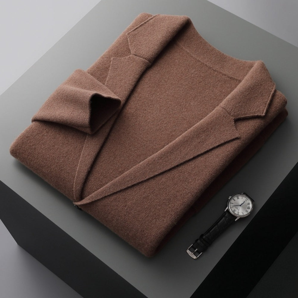 Burlane V-Neck Pure Cashmere Wool Cardigan