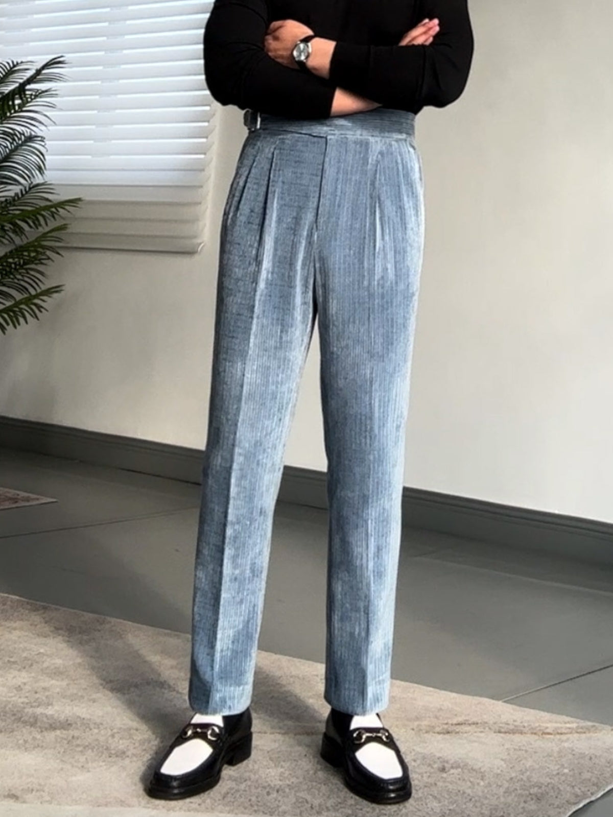 Burlane Gurkha Drape Straight Trousers