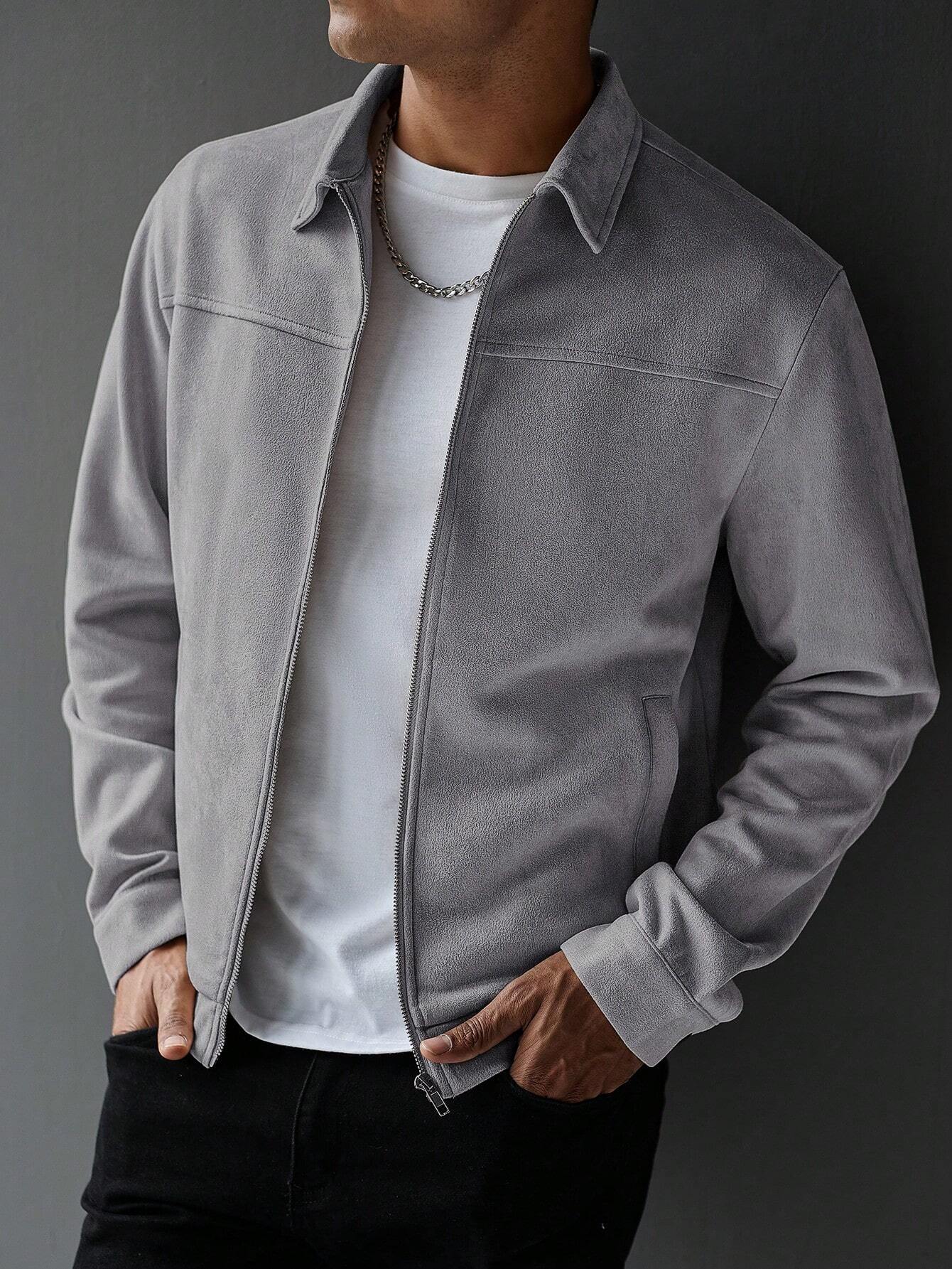 Burlane Casual Solid Color Jacket