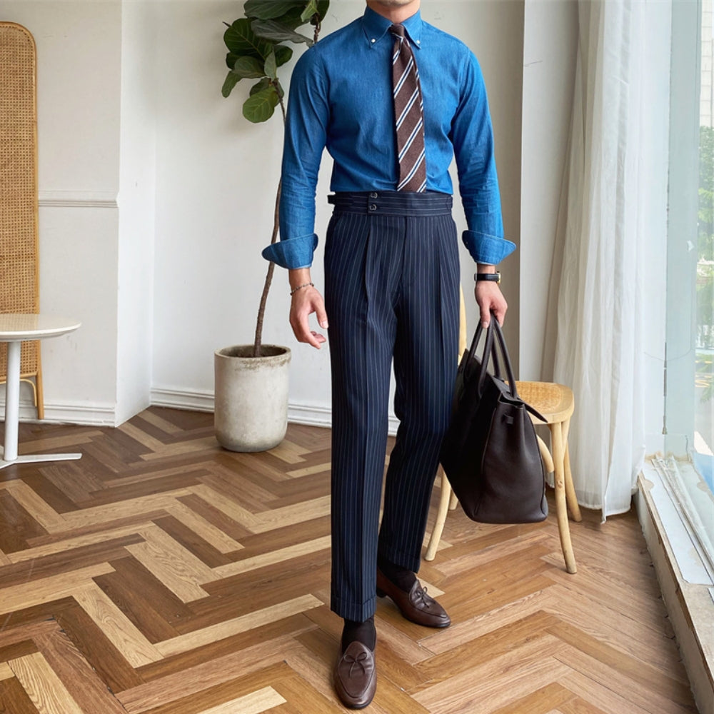 Burlane High Waist Non-Iron Casual Pants
