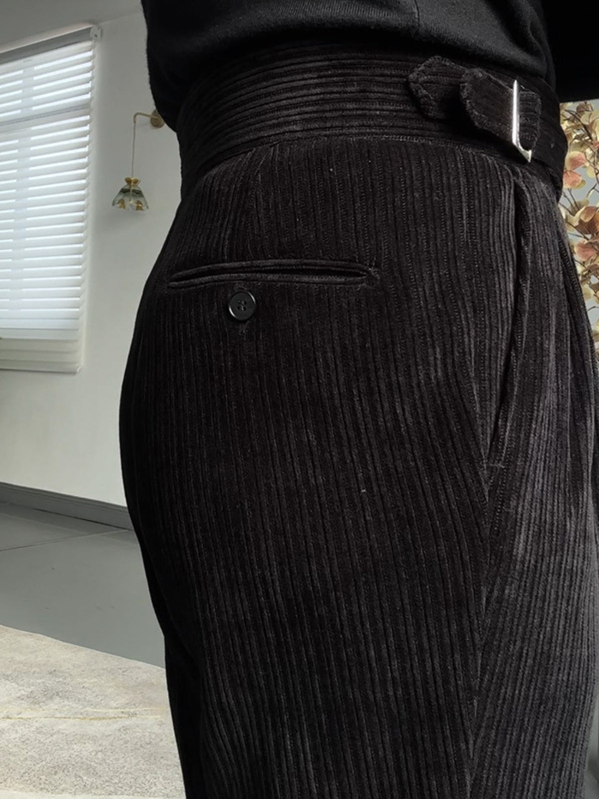 Burlane Gurkha Drape Straight Trousers