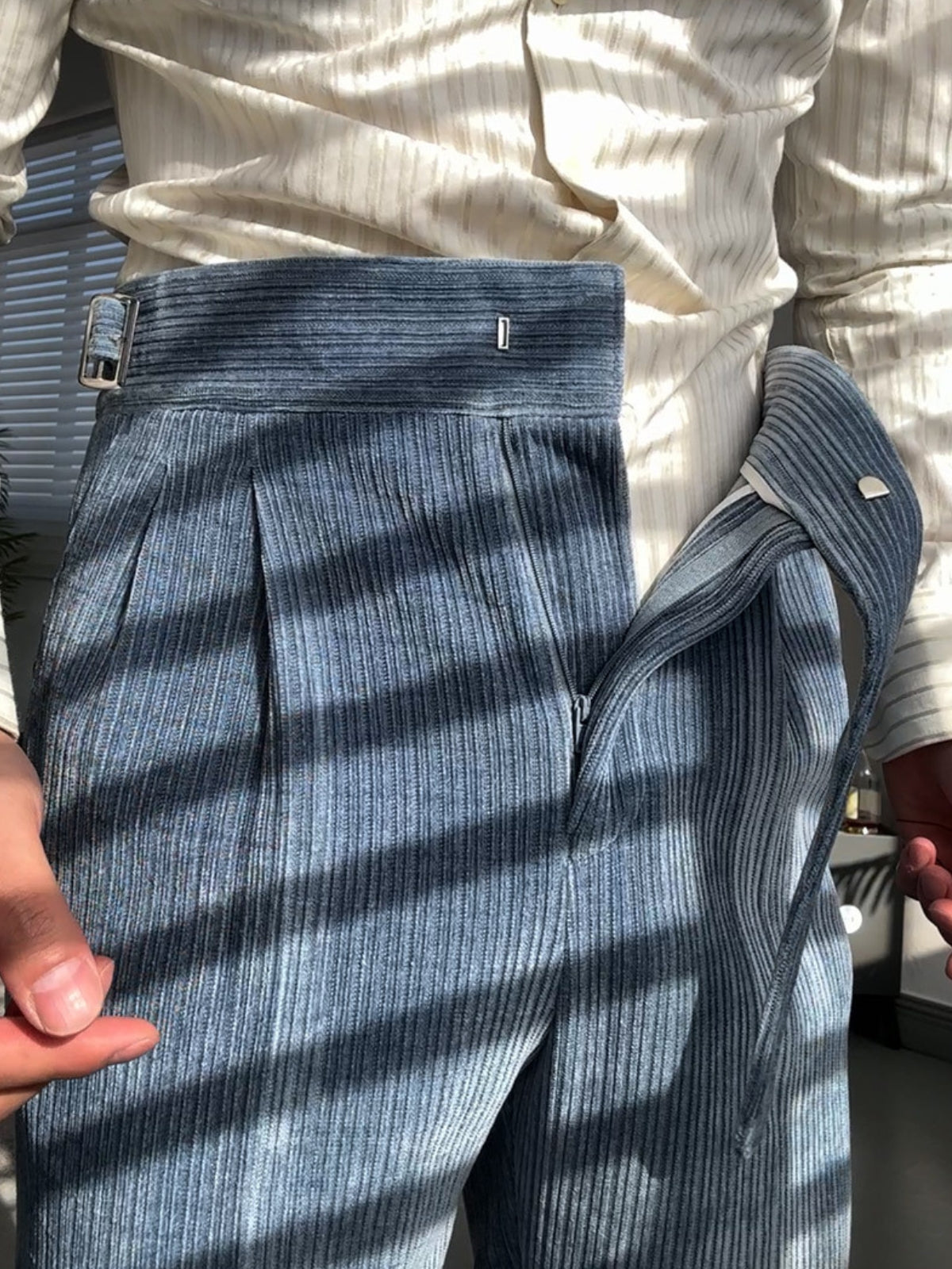 Burlane Gurkha Drape Straight Trousers