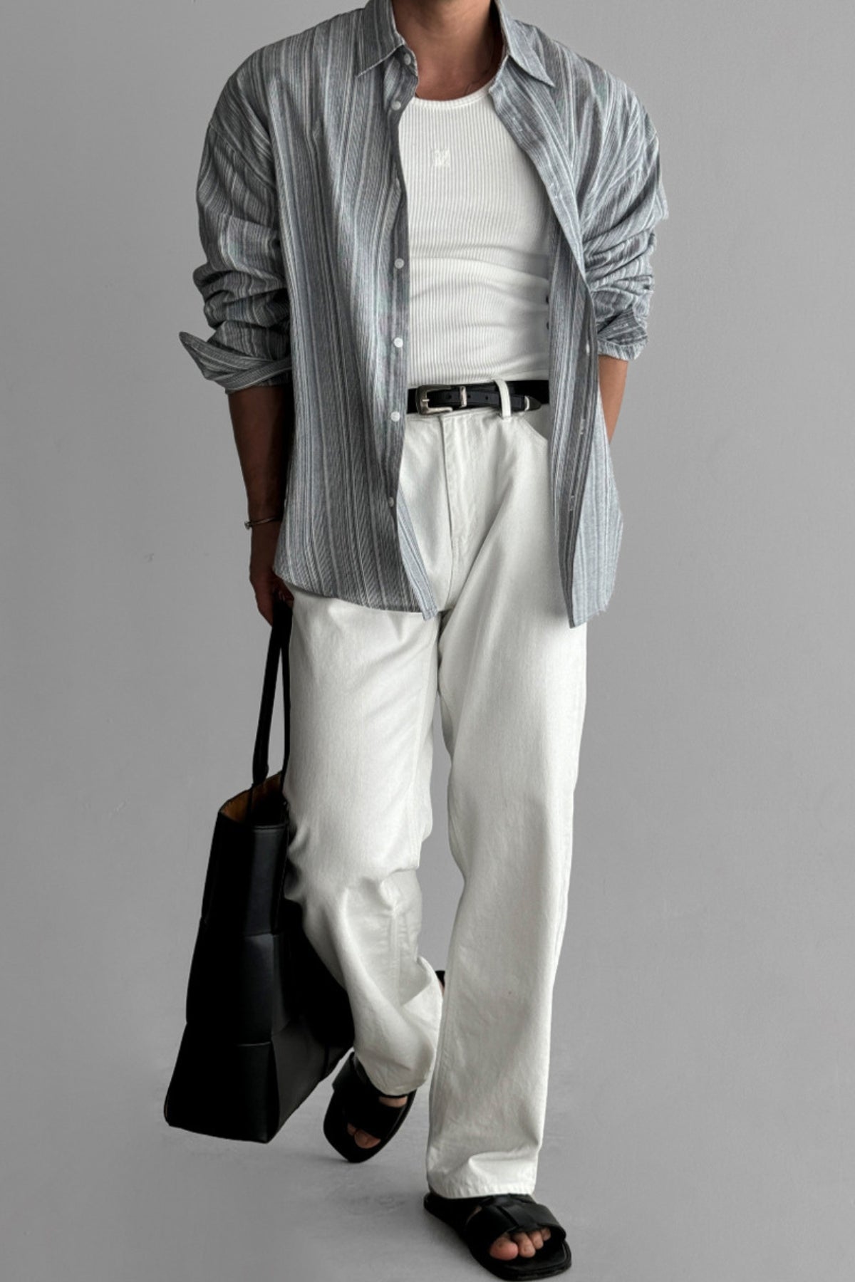 Burlane Striped Non-Iron Sun Protection Shirt