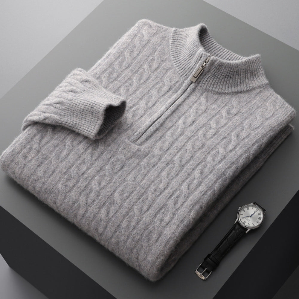 Burlane Thickened Cashmere Wool Turtleneck Sweater