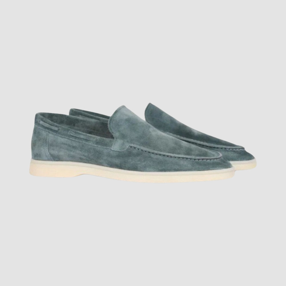 Burlane Frosted Suede Pedal Loafers