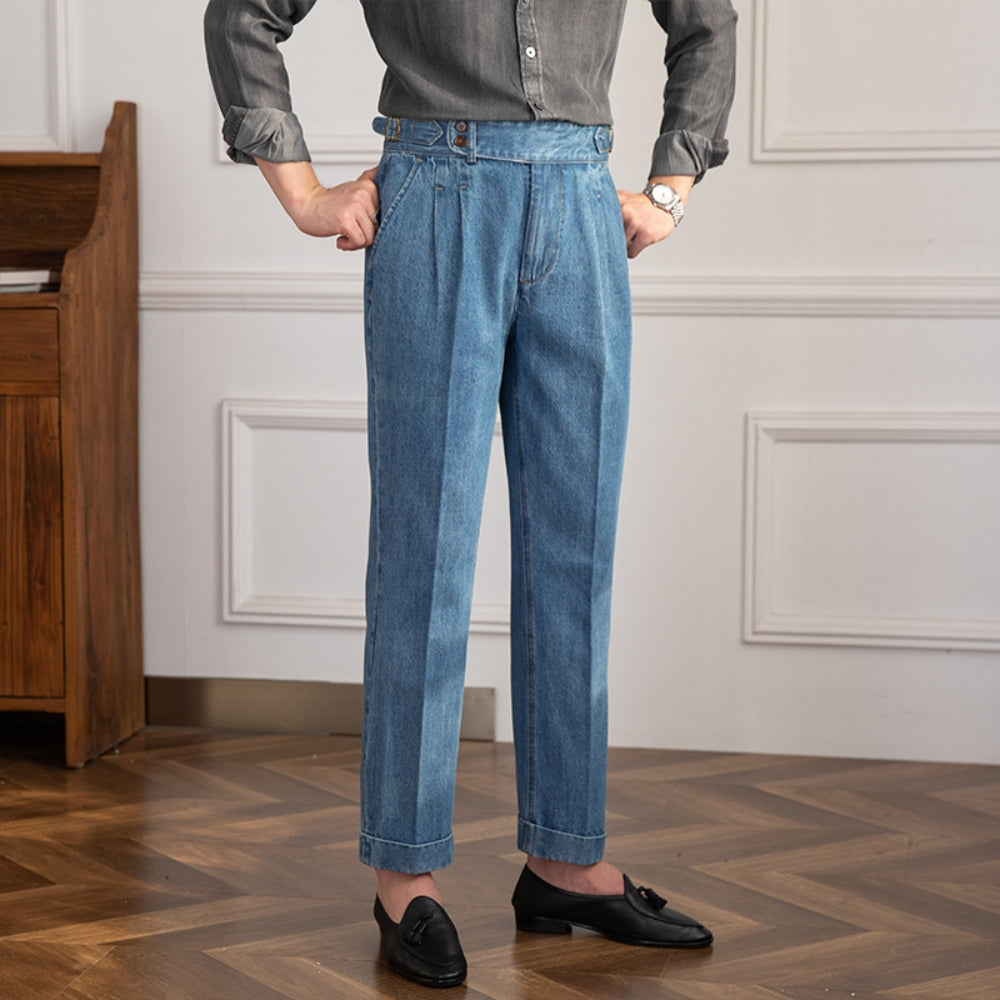 Burlane Vintage High-Waisted Straight Jeans