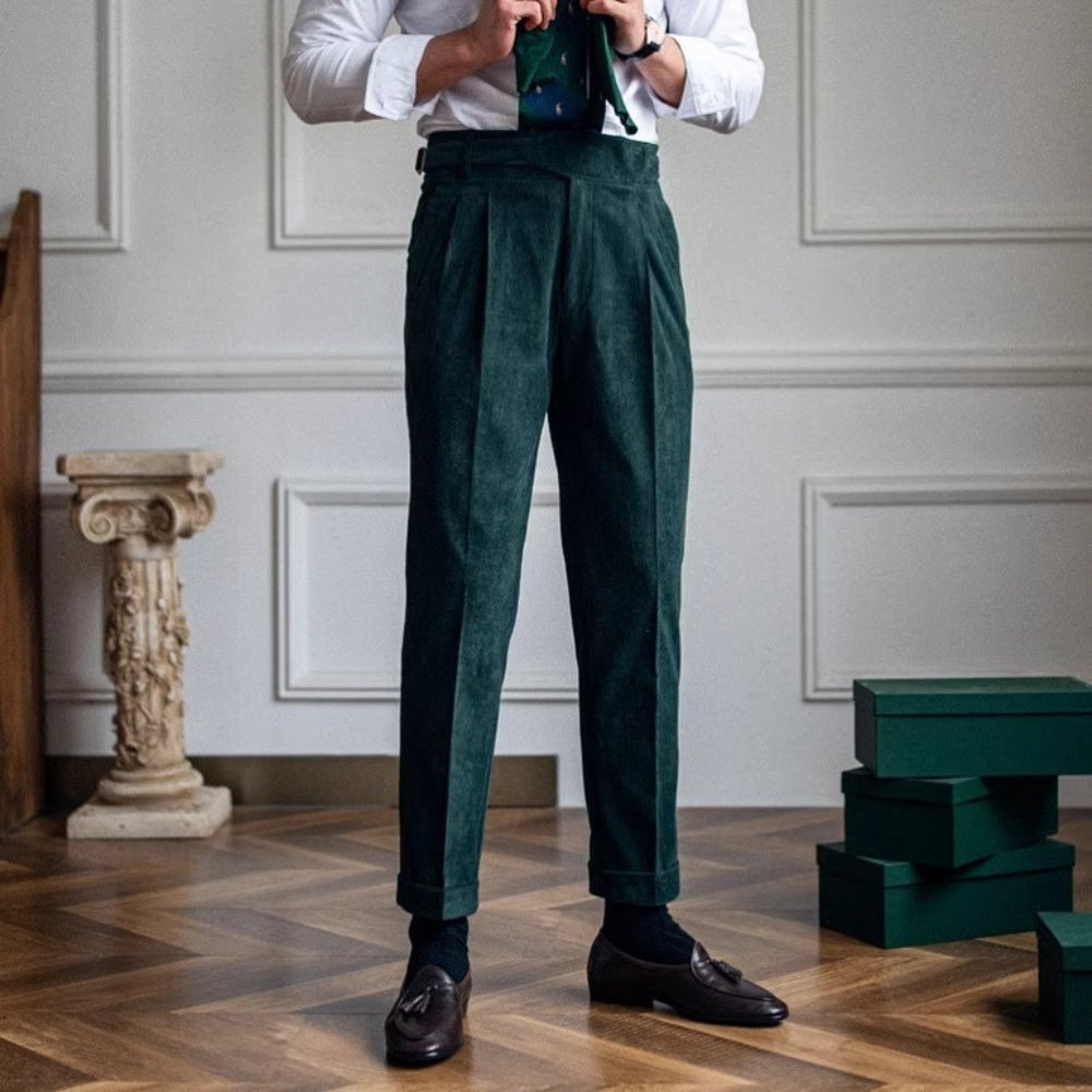 Burlane Wide-Leg Drape Trousers