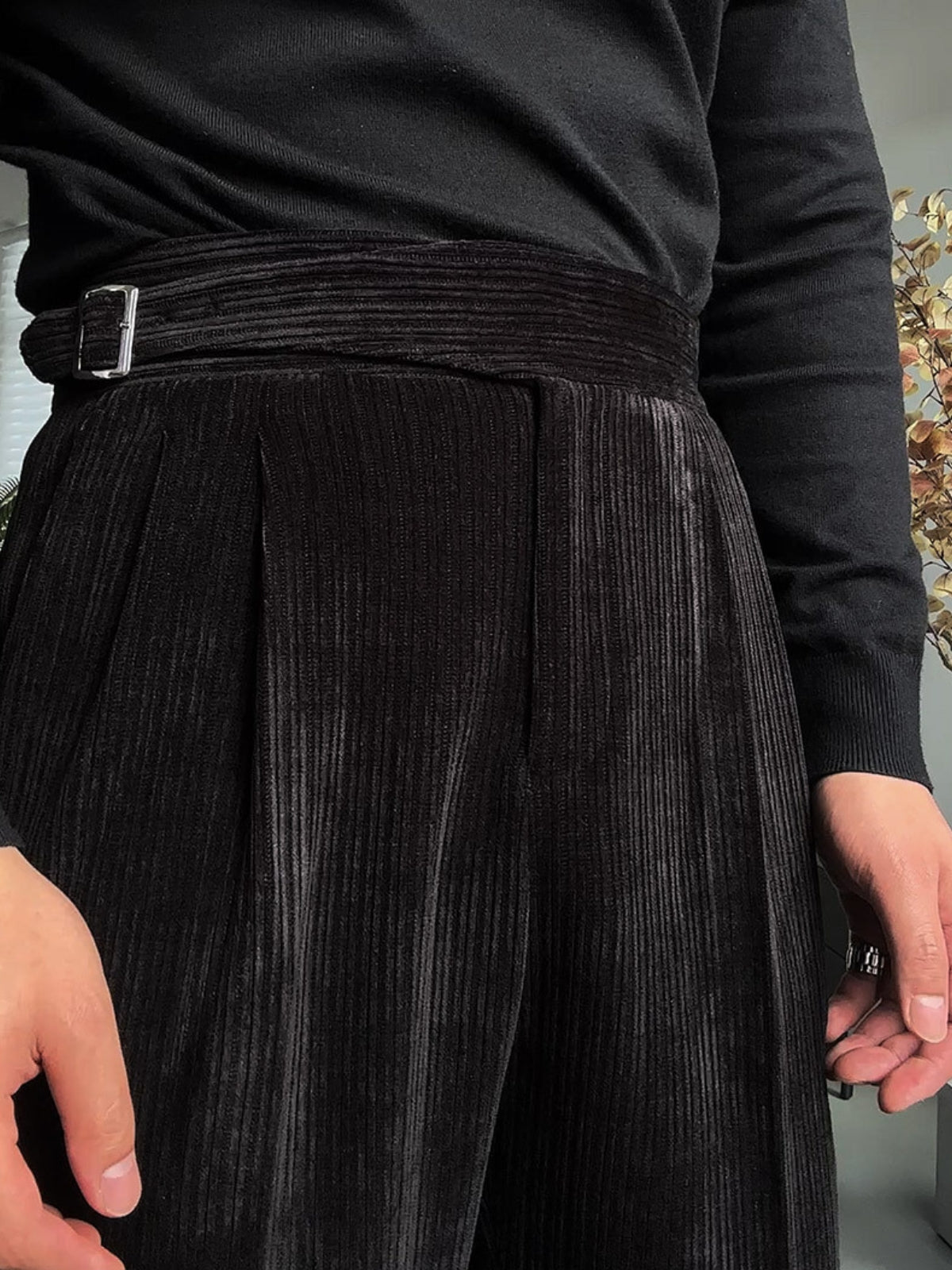 Burlane Gurkha Drape Straight Trousers