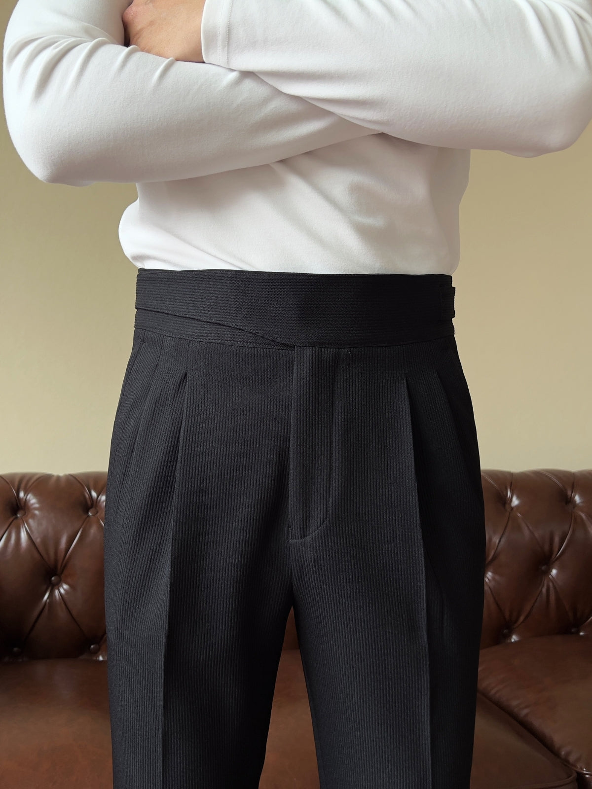 Burlane High Waist Gurkha Trousers