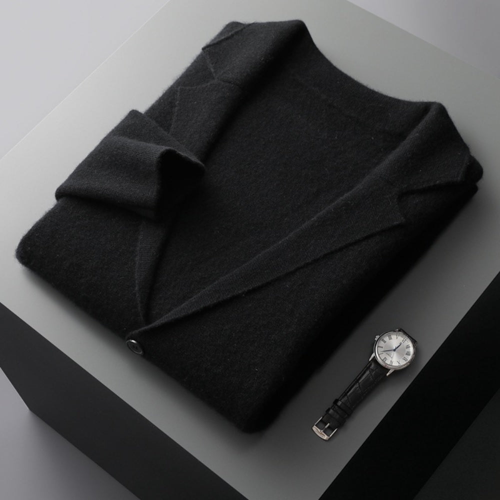 Burlane V-Neck Pure Cashmere Wool Cardigan
