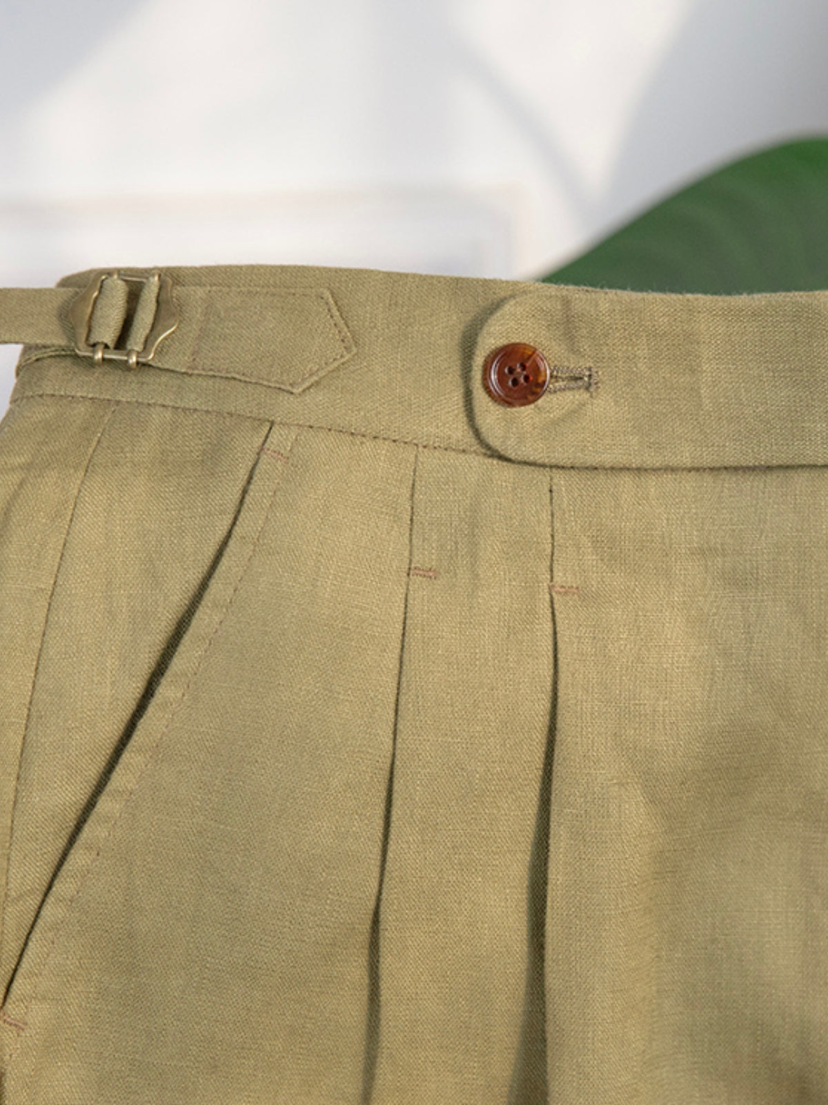 Burlane High End Linen Shorts