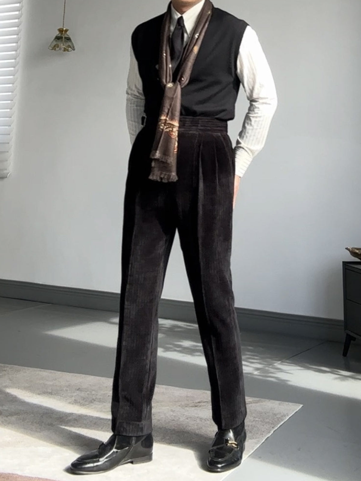 Burlane Gurkha Drape Straight Trousers