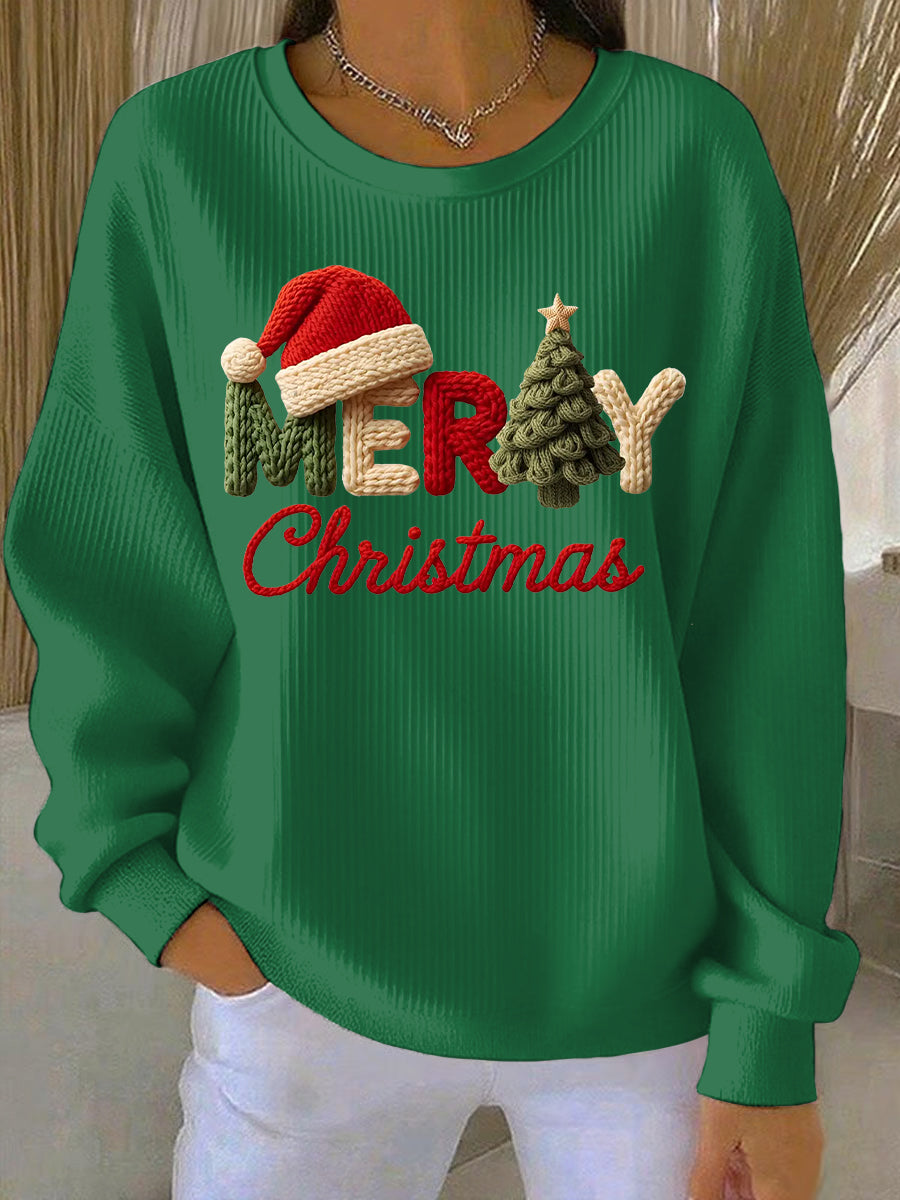 CANDY | CHRISTMAS PRINT CASUAL SWEATSHIRT