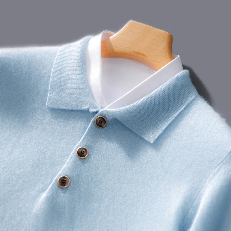 Burlane Cashmere Polo Jumper