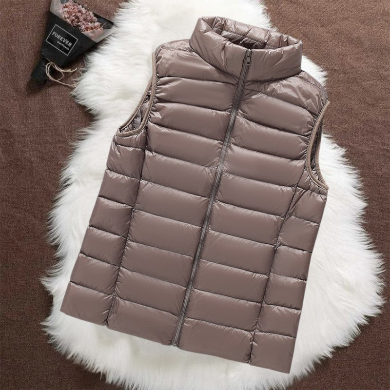ISA PADDED GILET | CHAMPAGNE