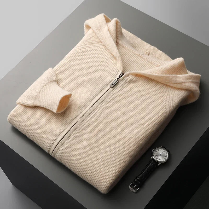 Burlane Wool Zip Hoodie