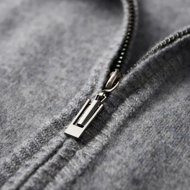 Burlane Pure Cashmere Zip Cardigan