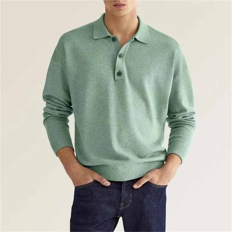 Burlane Long Sleeve Polo Shirt Casual