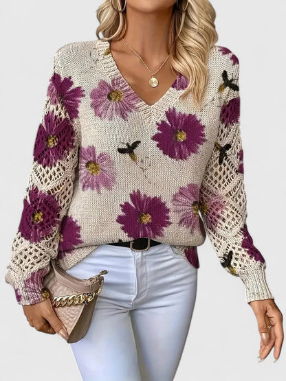 TAHLIA | COMFORT FLORAL SWEATER