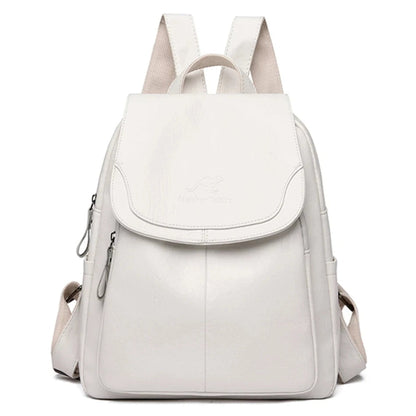 PHOEBE | SECURE LEATHER BACKPACK