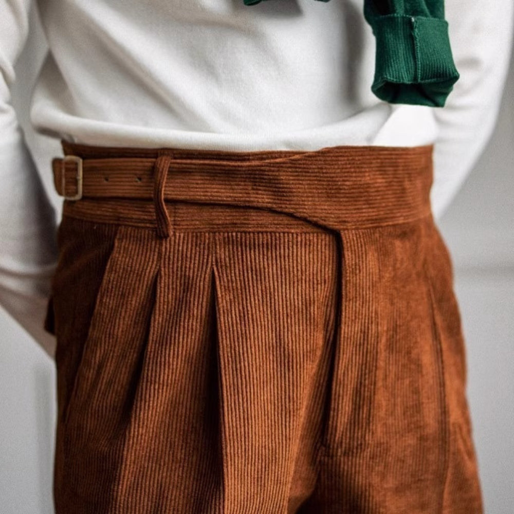 Burlane Wide-Leg Drape Trousers