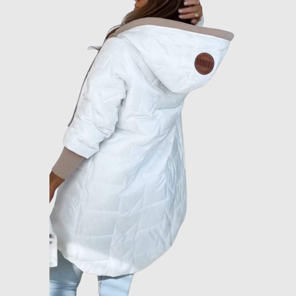 ELEANOR | QUILTED HOODED COAT