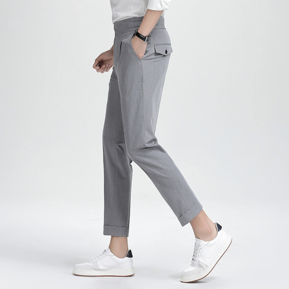 Burlane High Waist Nine-Point Trousers