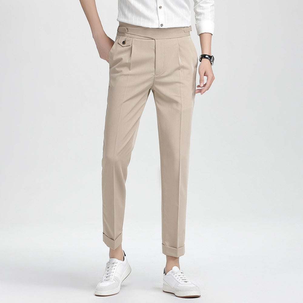 Burlane High Waist Nine-Point Trousers
