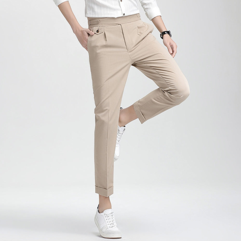Burlane High Waist Nine-Point Trousers