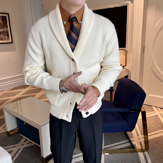 Burlane Knitted V-Neck Cardigan