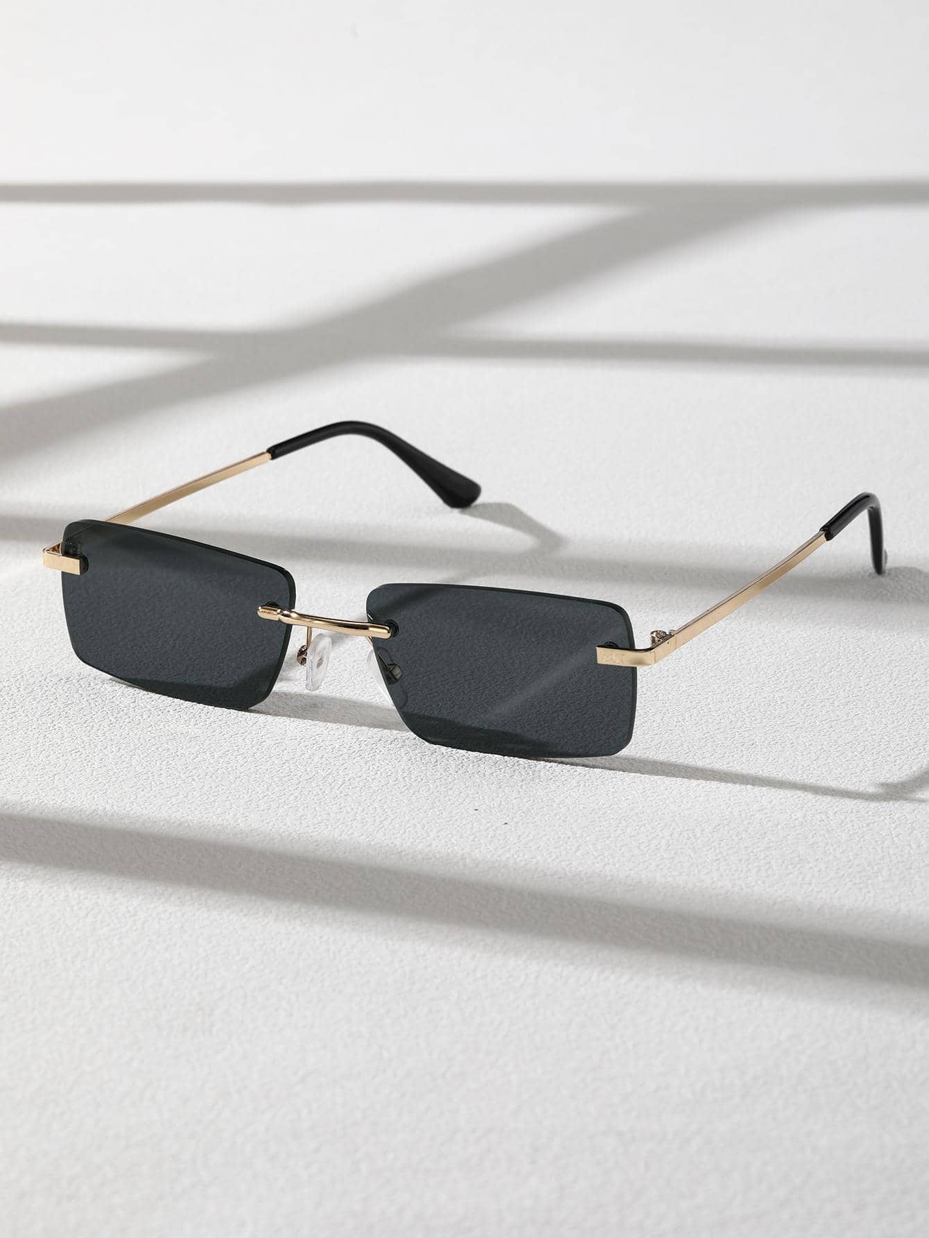 Burlane Two-Tone Metal Rimless Glasses