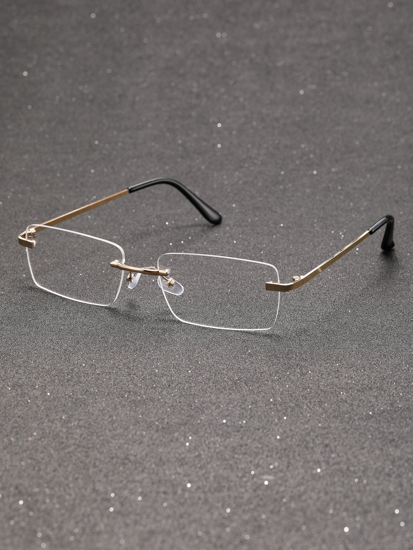 Burlane Two-Tone Metal Rimless Glasses
