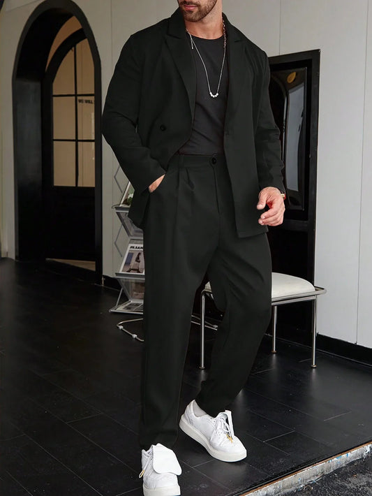 Burlane Casual One-Color Men’s Suit
