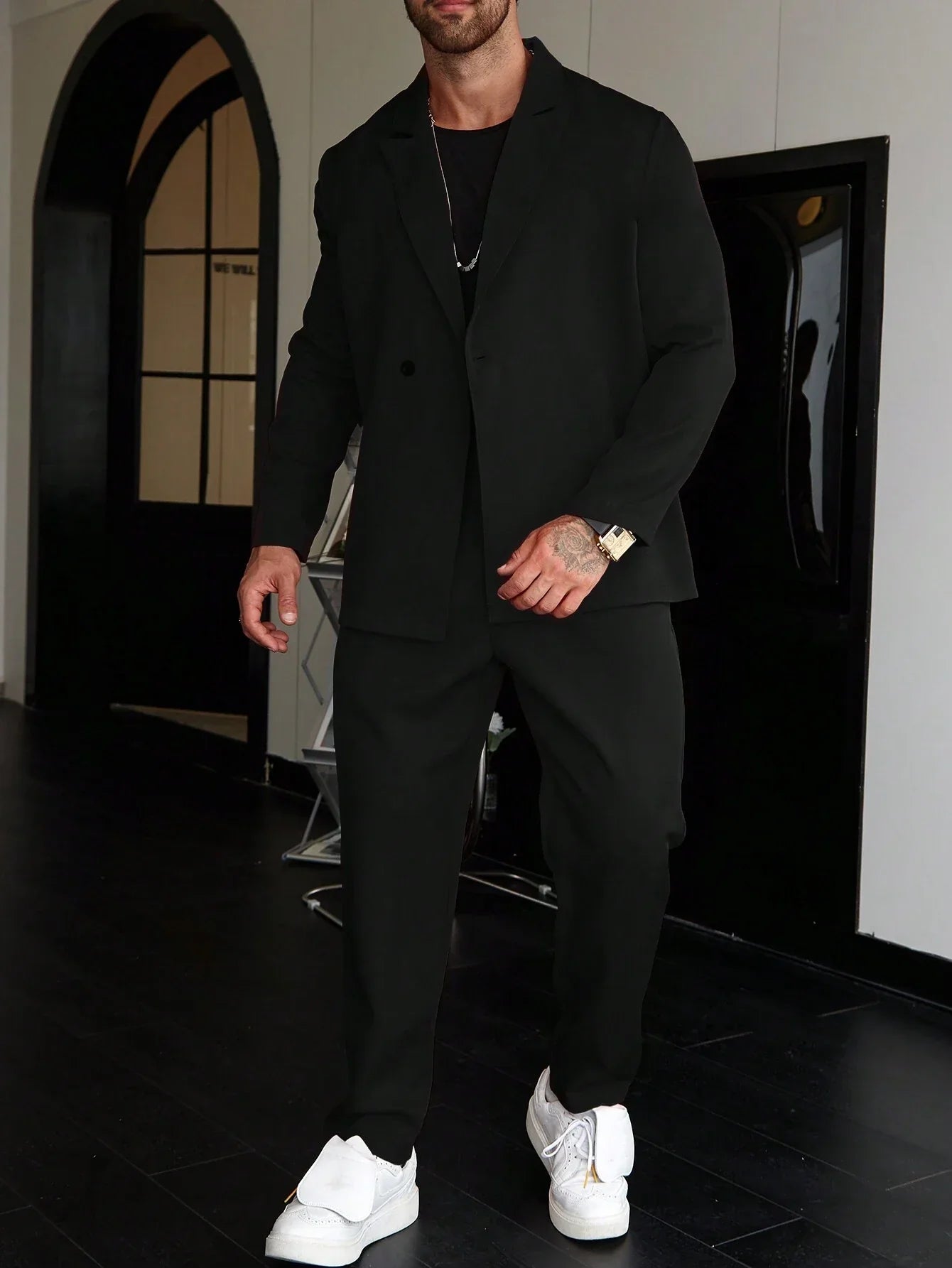 Burlane Casual One-Color Men’s Suit