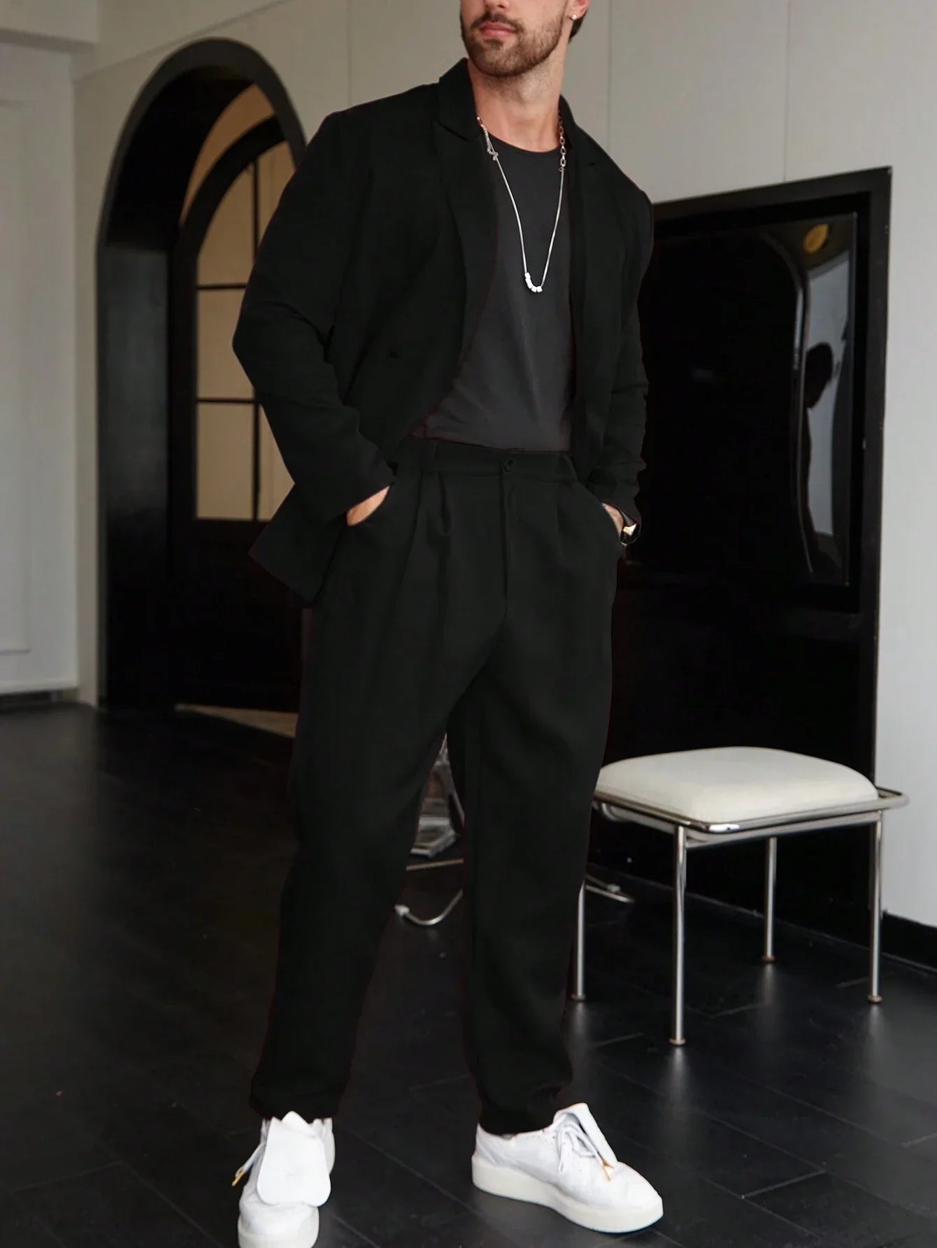 Burlane Casual One-Color Men’s Suit