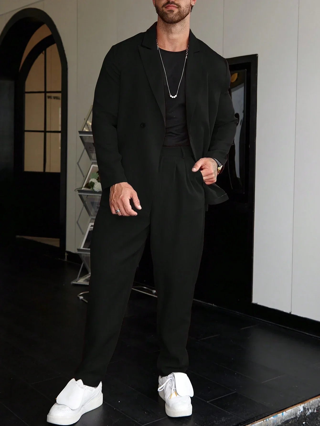 Burlane Casual One-Color Men’s Suit