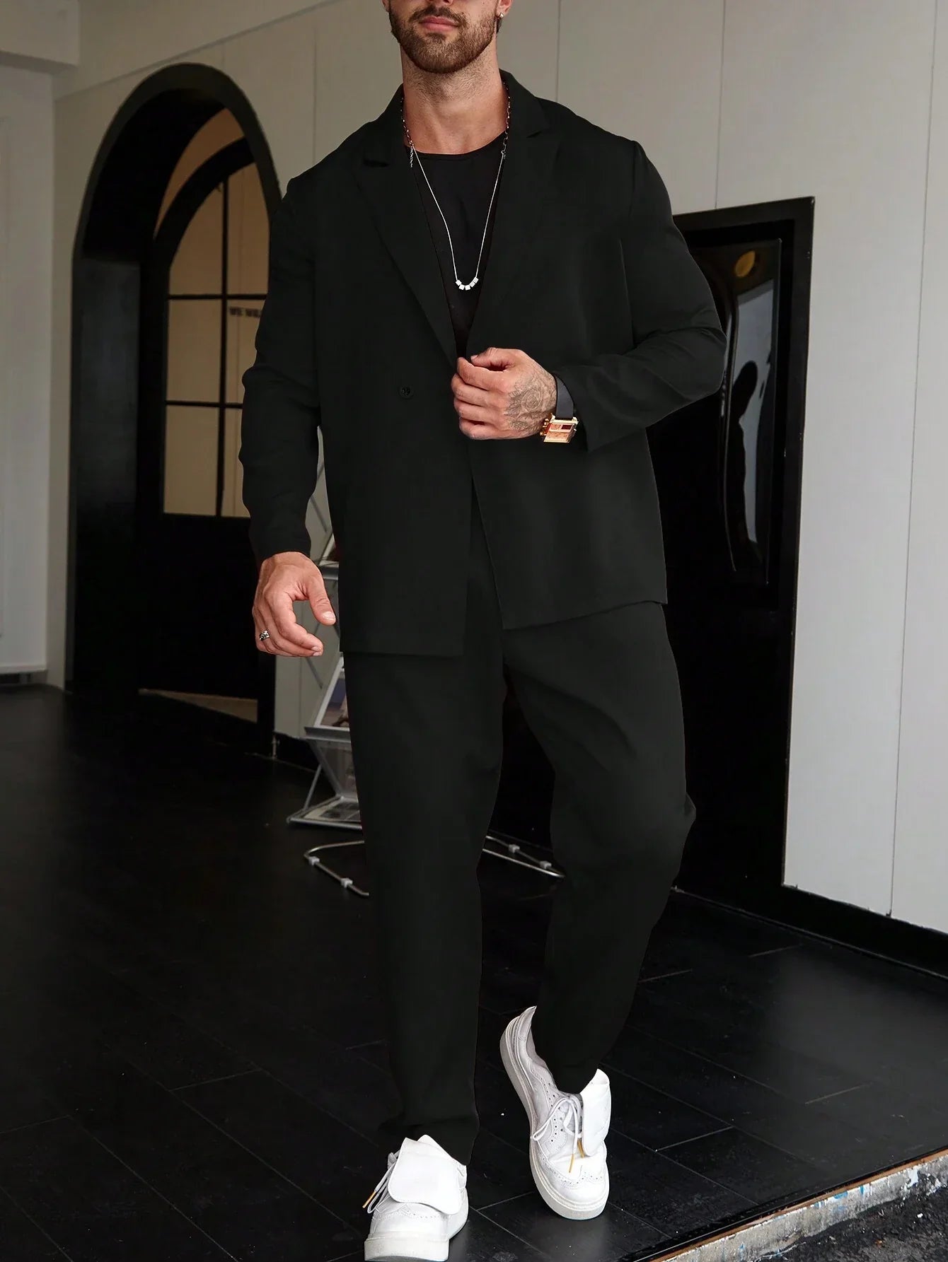 Burlane Casual One-Color Men’s Suit