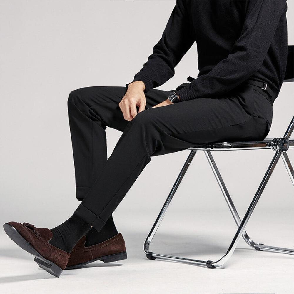 Burlane High Waist Nine-Point Trousers