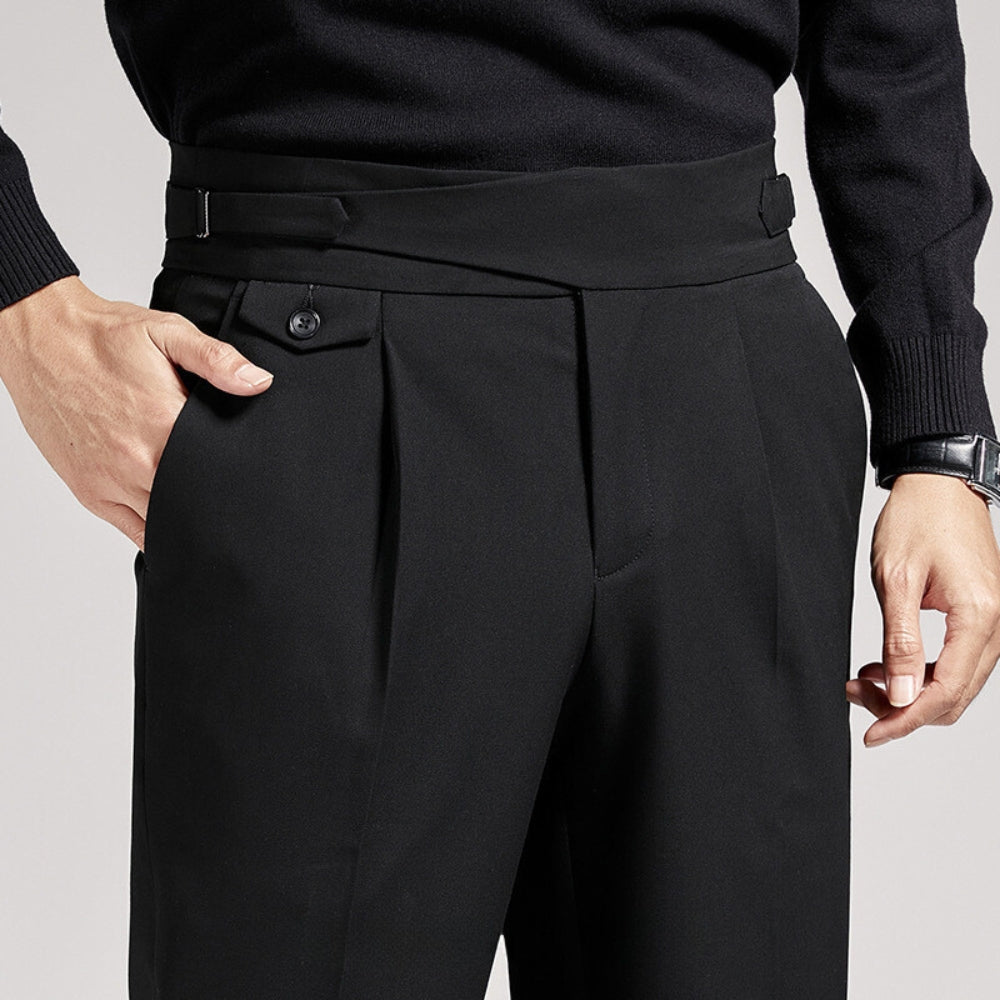 Burlane High Waist Nine-Point Trousers