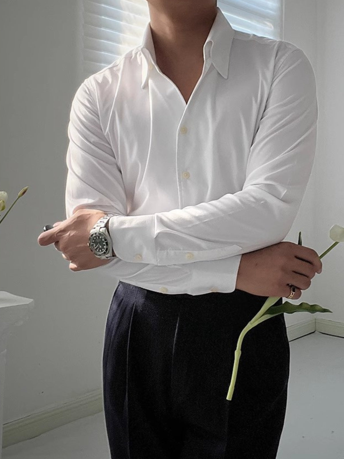 Burlane Italian Athletic V-Neck Bamboo Shirt