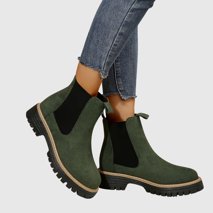 GREER | BLACK PLATFORM LOAFERS