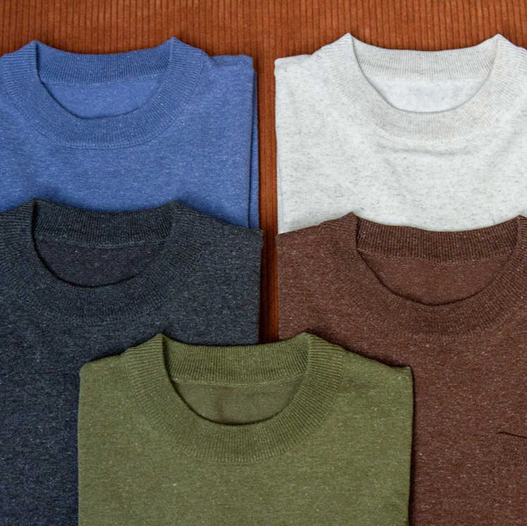 Burlane Knitted Linen Blend T-Shirt