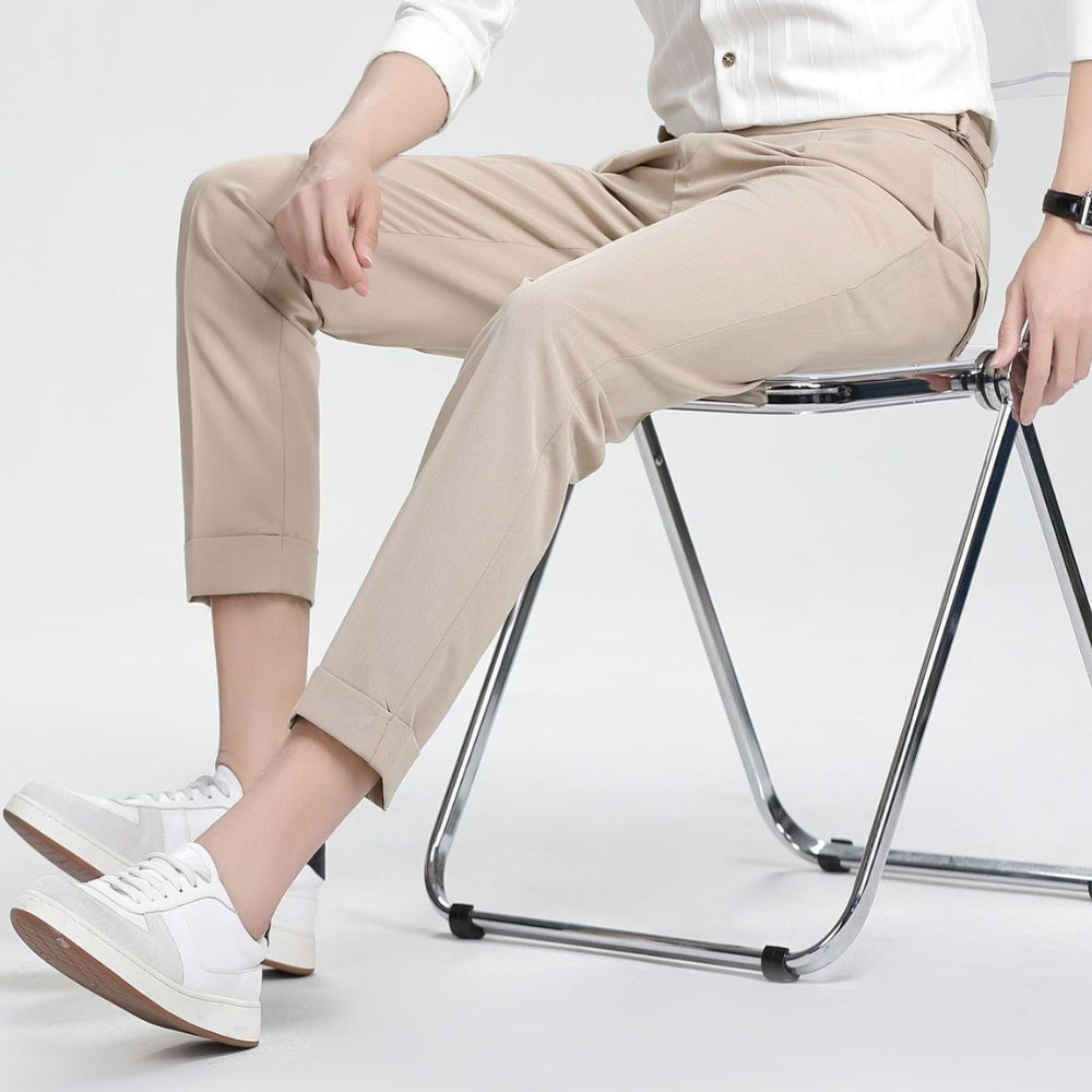 Burlane High Waist Nine-Point Trousers