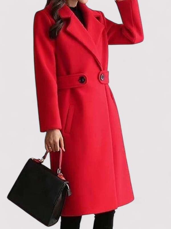 NOELLE | WOOL COAT WITH BELT