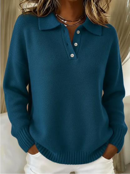 HAYDEN | SOFT KNIT POLO SWEATER