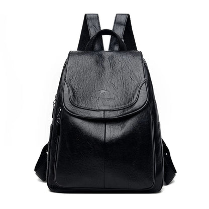 PHOEBE | SECURE LEATHER BACKPACK