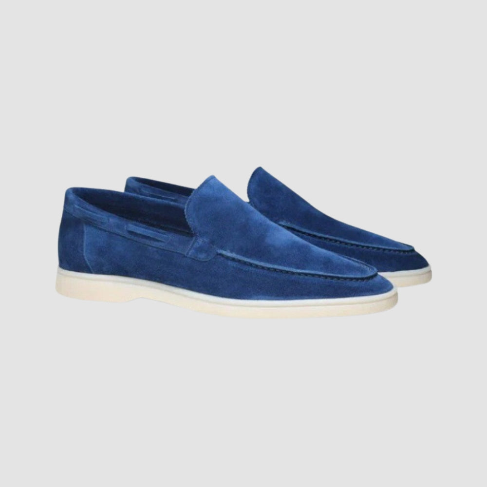 Burlane Frosted Suede Pedal Loafers