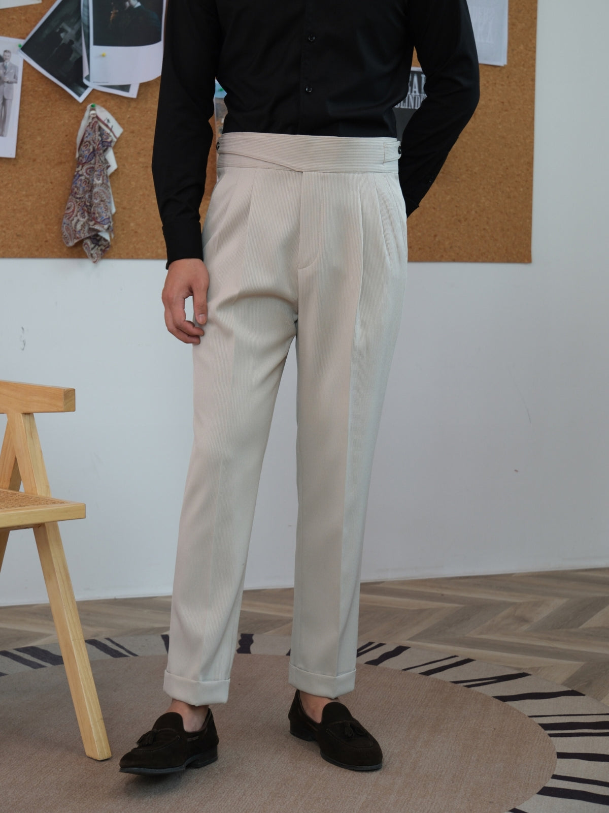 Burlane High Waist Gurkha Trousers