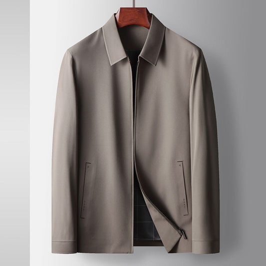 Burlane Lapel Business Executive Zipper Jacket